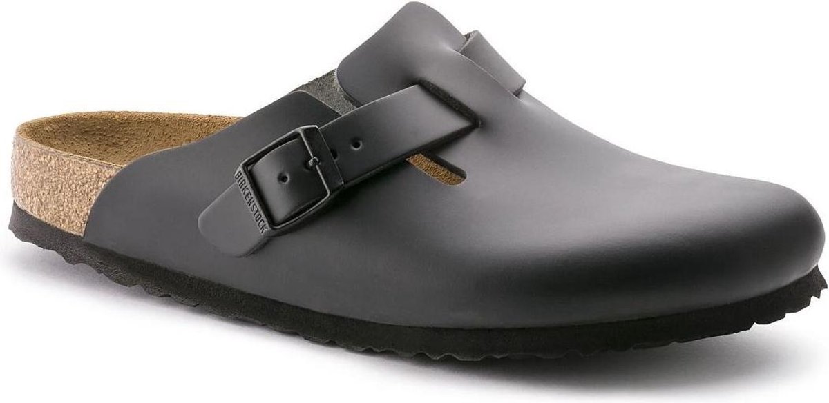 Birkenstock Boston Clogs/Slippers Regular Fit Zwart