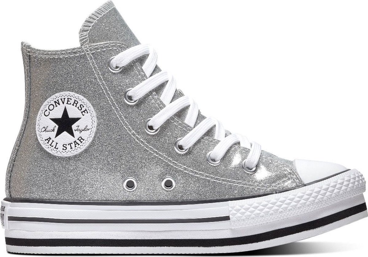 Converse All Stars Chuck Taylor Platform 666400C Zilver / Wit-28 | bol