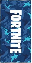 Fortnite Strandlaken Camo - Blauw - 70x140 cm