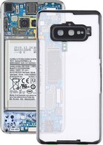 Transparante batterij achterkant met cameralensdeksel voor Samsung Galaxy S10e / G970F / DS G970U G970W SM-G9700 (transparant)