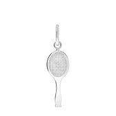 Zilveren hanger tennisracket