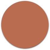 Ronde muursticker effen kleur - WallCatcher | 40 cm | Behangsticker Warm Bruin wandcirkel