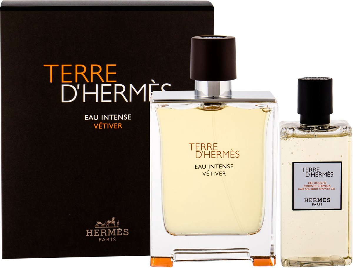 Hermès - Terre d'Hermès Intense Vetiver - Geschenkset - Eau de parfum 100 ml + Showergel 80 ml - Voor heren
