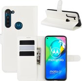 Book Case - Motorola Moto G8 Power Hoesje - Wit