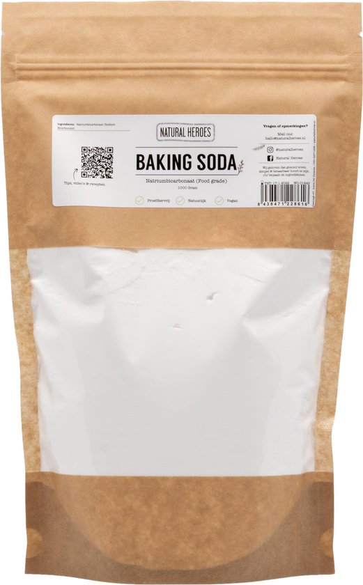 Baking Soda (Natriumbicarbonaat / Zuiveringszout) 1000 gram | bol.com