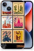 GSM Hoesje Geschikt voor iPhone 14 Trendy Telefoonhoesjes Postzegels