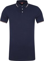 Suitable - Polo Jesse Donkerblauw - Slim-fit - Heren Poloshirt Maat L