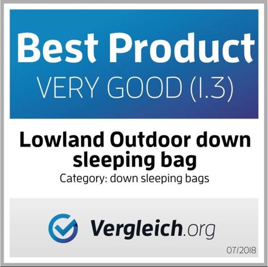 LOWLAND OUTDOOR® Donzen slaapzak - Super compact blanket - 210 x 80 cm - 590gr +8°C van LOWLAND OUTDOOR — afbeelding 3