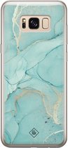 Casimoda® hoesje - Geschikt voor Samsung S8 - Marmer mint groen - Backcover - Siliconen/TPU - Mint