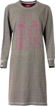 Irresistible Dames Nachthemd Slaapkleed  Grijs Melange IRNGD2504A: XL