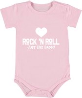 Love Rock and Roll just like daddy Meisjes Rompertje | romper | baby | babykleding | babyrompertje | kado | cadeau