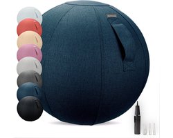 Dynaseat – Ergonomische Zitbal voor Kantoor en Thuis – Incl pomp – Blauw - 65 cm