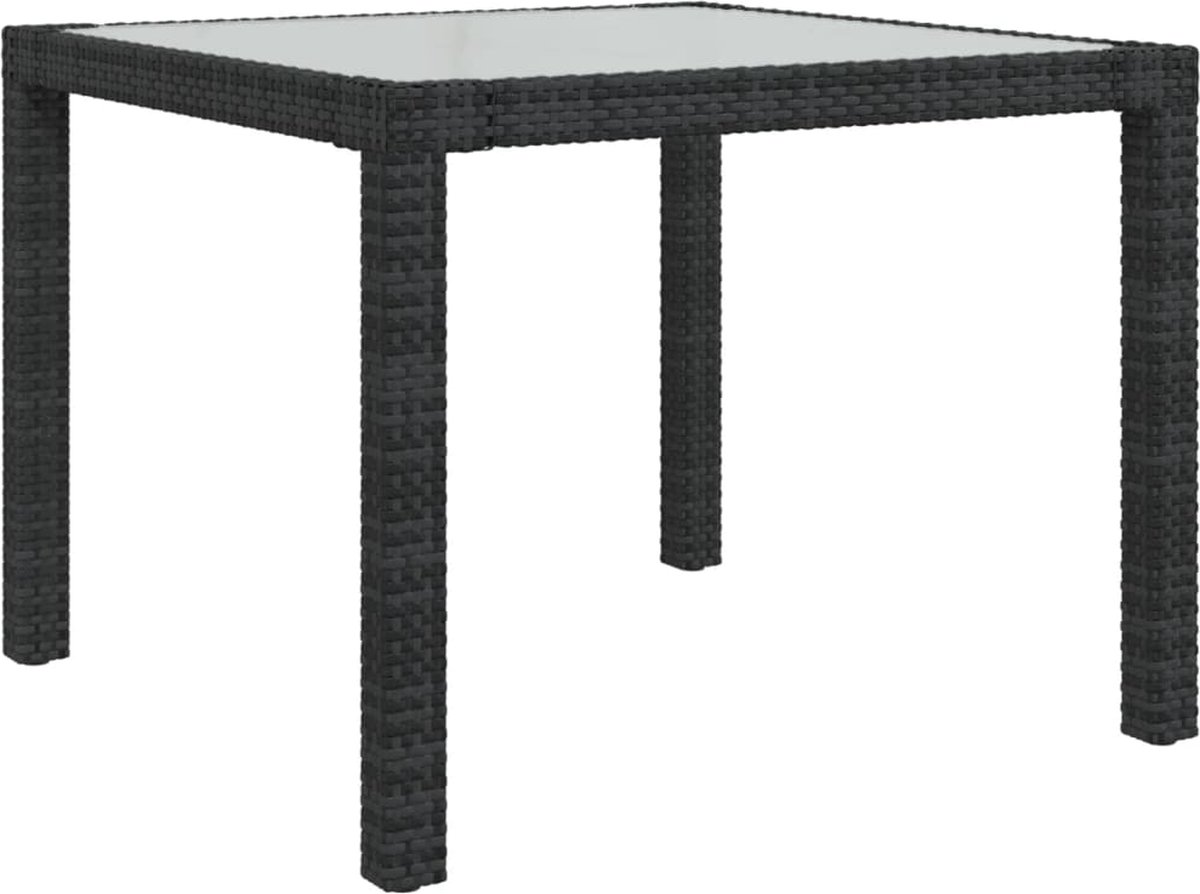 Rotan tafel - terrastafel Petra - tafels met teakhoutblad Rotan tafel - terrastafel Petra - tafels met teakhoutblad