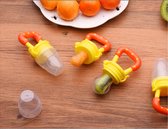 Fruitspeen - Sabbelspeen - Babyvoeding - Kinderbestek - Geel - 4 in 1 - Voeding introductie