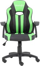 Gear4U Junior Hero gaming stoel - gamestoel voor kinderen / game stoel voor kinderen - zwart / groen