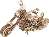 Robotime Rokr 3D Houten Puzzel - Cruiser Motorcycle - LK504 - 27x11,6x16cm