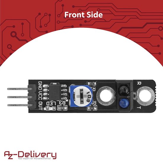 AZDelivery 5 x KY-033 Lijnen Folger Line Tracking Sensor Module ...