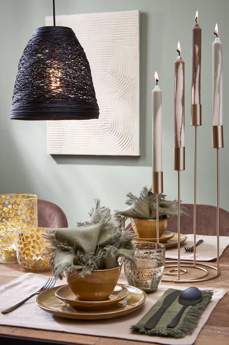 Mica Decorations Kandelaar H40 x Ø20 cm Metaal Goud