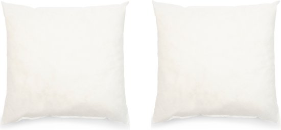 Riviera Maison Binnenkussen, Kussenvulling 50x50 - RM Recycled Inner Pillow - Wit - Set van 2 stuks