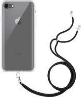 Cazy iPhone SE 2020 Hoesje met Koord - Transparant