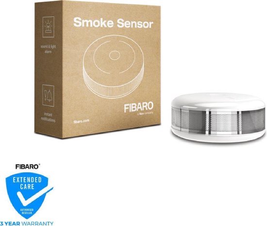 FIBARO Smoke Sensor - Draadloze rookmelder - Werkt met FIBARO, Toon en  Homey - Z-Wave Plus | bol.com