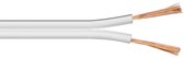 Câble haut-parleur Transmedia (CCA) - 2x 2.50mm² / blanc - 50 mètres