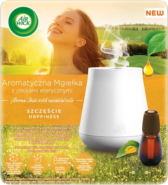 Air Wick Aroma Mist Soothing Honeydew & Cucumber recharge pour diffuseur d'huiles  essentielles