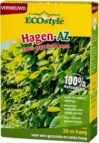 ECOstyle Hagen-AZ Organische Haag Meststof - Tuinmest voor Diepgroen Blad - Nieuwe & Bestaande Beplanting - 30 M Haag - 1,6 KG