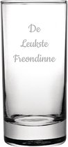 Gegraveerde longdrinkglas 28,5cl De Leukste Freondinne