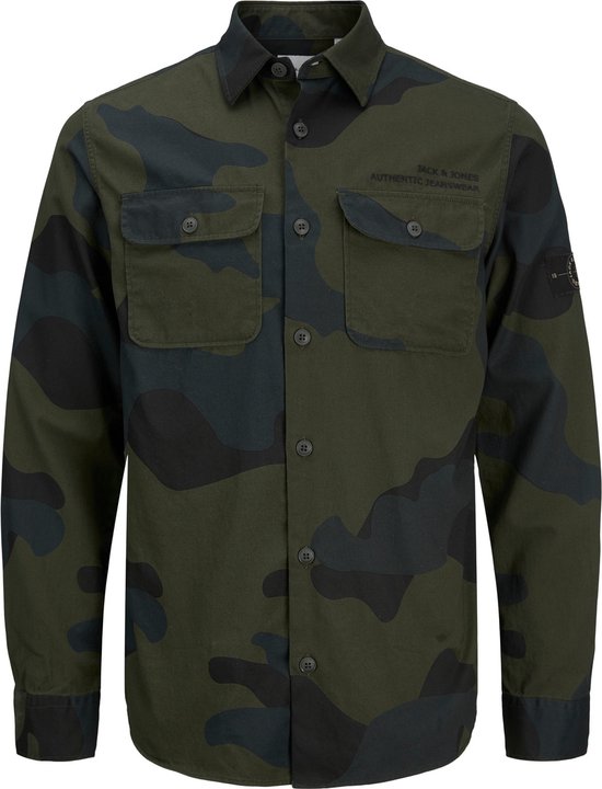 Jack & Jones JJDARREN Flanel Overshirt LS, maanbeam, L