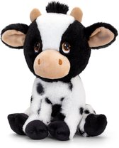 Keel Toys knuffeldieren bonte koe van de boerderij 25 cm - Koeien speelgoed