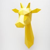 Assembli giraffe paper kit DIY-geel