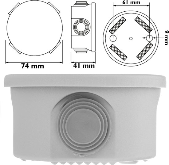 Opbouwdoos voor 32x sensoren - IP65 • Helvar | Lighting Controls B.V
