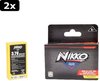 Afbeelding van het spelletje 2x Nikko Air Elite Oplaadbare Reserve Batterij 3,7V Li-PO