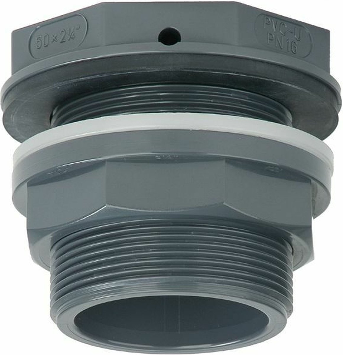 Tankdoorvoer met vlakke uitlaat 32 mm