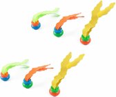 Set van 6x stuks gekleurd zeewier van kunststof - Zwembad speelgoed - Waterspeelgoed - Duikspeelgoed