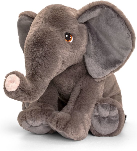 Pluche knuffel dieren olifant 35 cm - Knuffelbeesten speelgoed