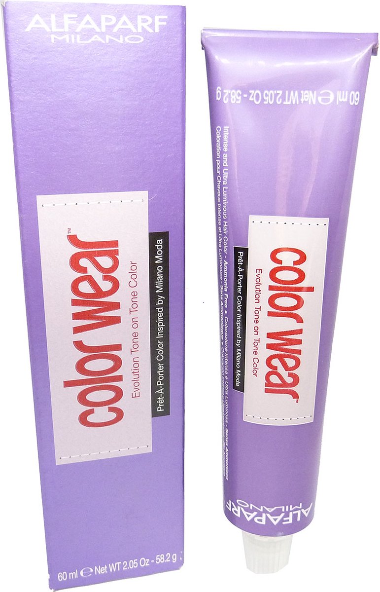 Alfaparf Color Wear Tone on Tone Crème haarkleurtint zonder ammoniak 60ml - 06.35 Dark Golden Mahogany Blonde / Dunkel Gold Mahagoniblond