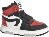Pinocchio P1246 Hoge sneakers - Leren Sneaker - Jongens - Zwart - Maat 25