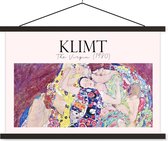 Porte-affiche avec affiche - Affiche scolaire - Art - Gustav Klimt - Maîtres anciens - 90x60 cm - Lattes noires