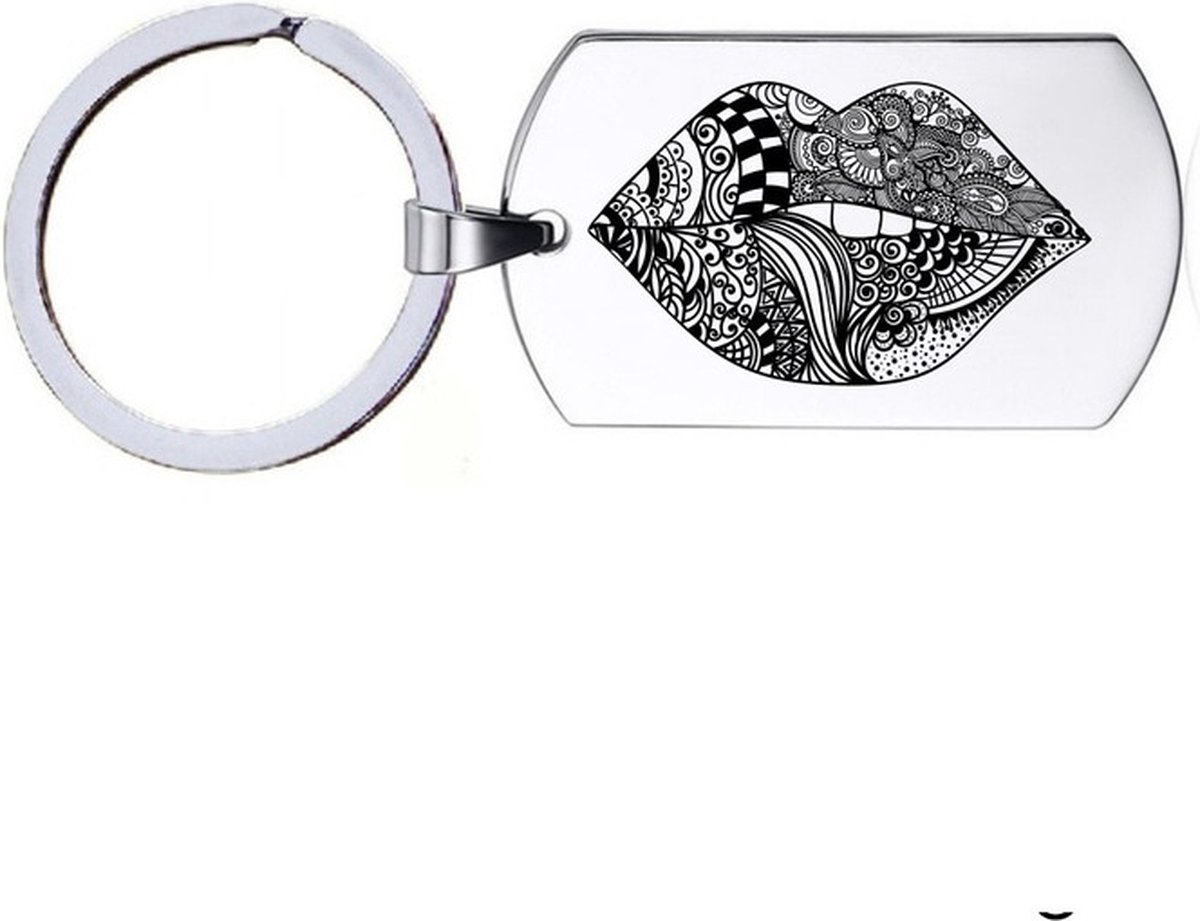 Sleutelhanger RVS - Lippen