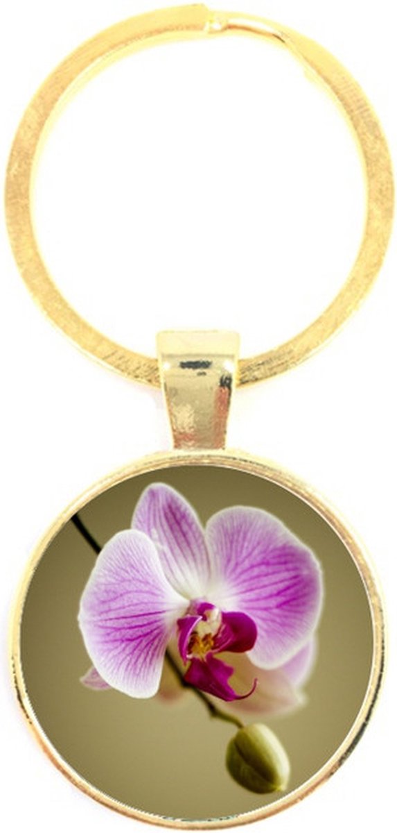 Sleutelhanger Glas - Bloem