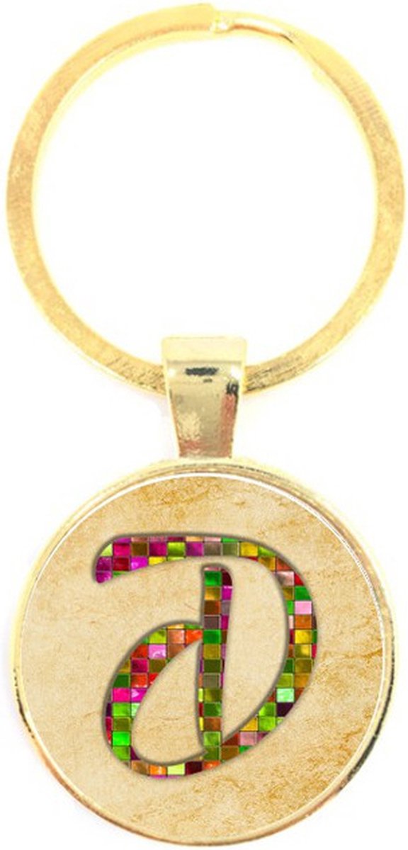 Sleutelhanger Glas - D