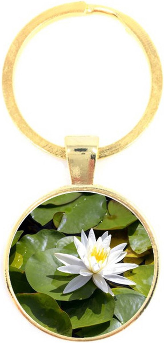 Sleutelhanger Glas - Lotus