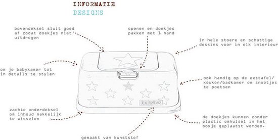 Funkybox - White - Little Stars