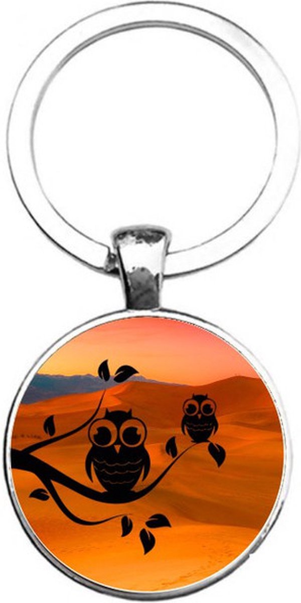 Sleutelhanger Glas - Uil