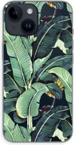 Case Company® - Hoesje geschikt voor iPhone 14 hoesje - Bananenbladeren - Soft Cover Telefoonhoesje - Bescherming aan alle Kanten en Schermrand