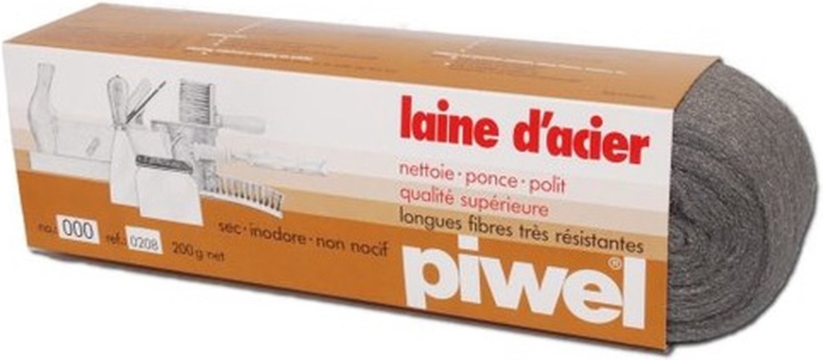 Laine d'acier taille 00 200 g Acheter - Pinceaux et accessoires