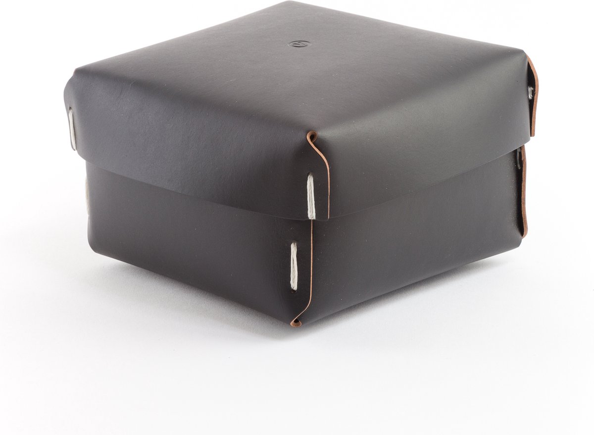 Vacavaliente - Ruca Opbergbox S - Gerecycled Leer - Zwart