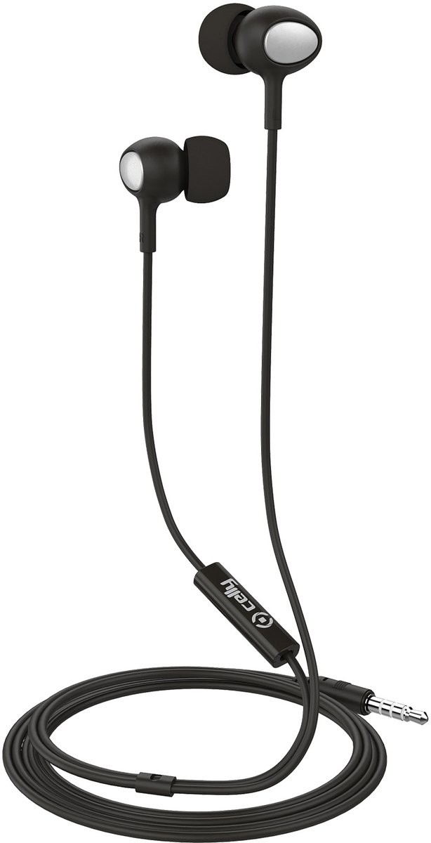 In-Ear Stereo Oordopjes UP500, Zwart - Kunststof - Celly